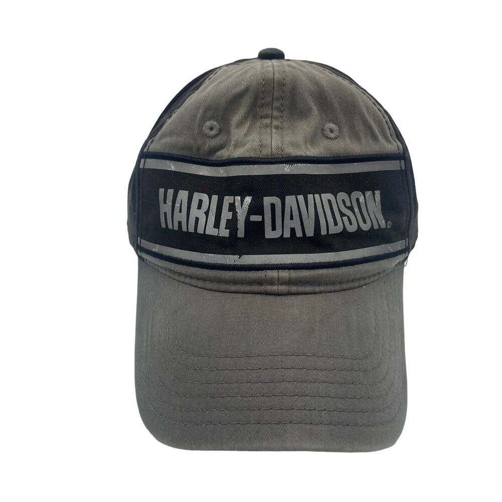 Harley Davidson Reflective Grey Black Fitted Hat Cap Worth HD San Antonio